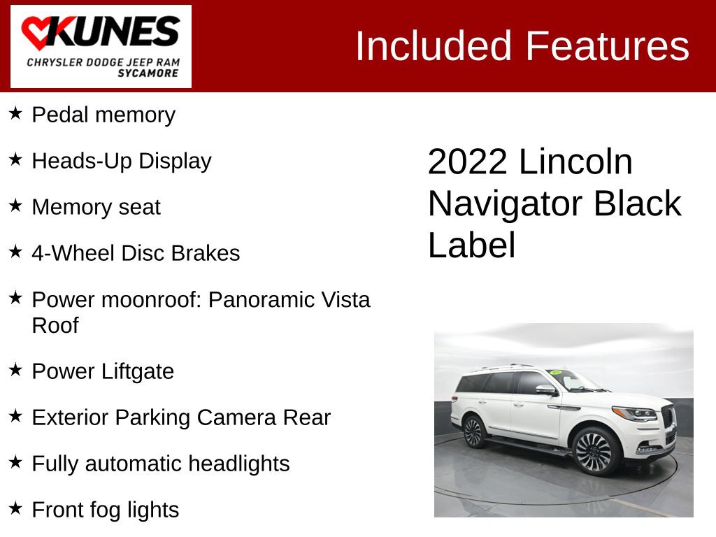 Used 2022 Lincoln Navigator Black Label AWD/4WD image 4