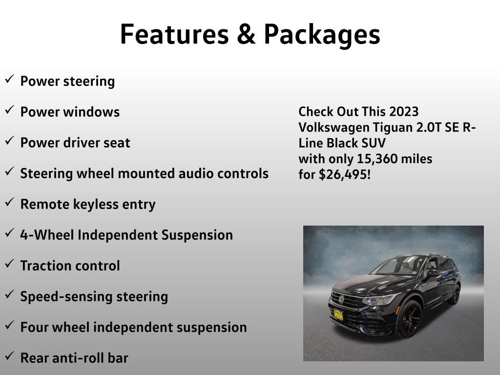 Used 2023 Volkswagen Tiguan SE R-Line AWD/4WD image 8