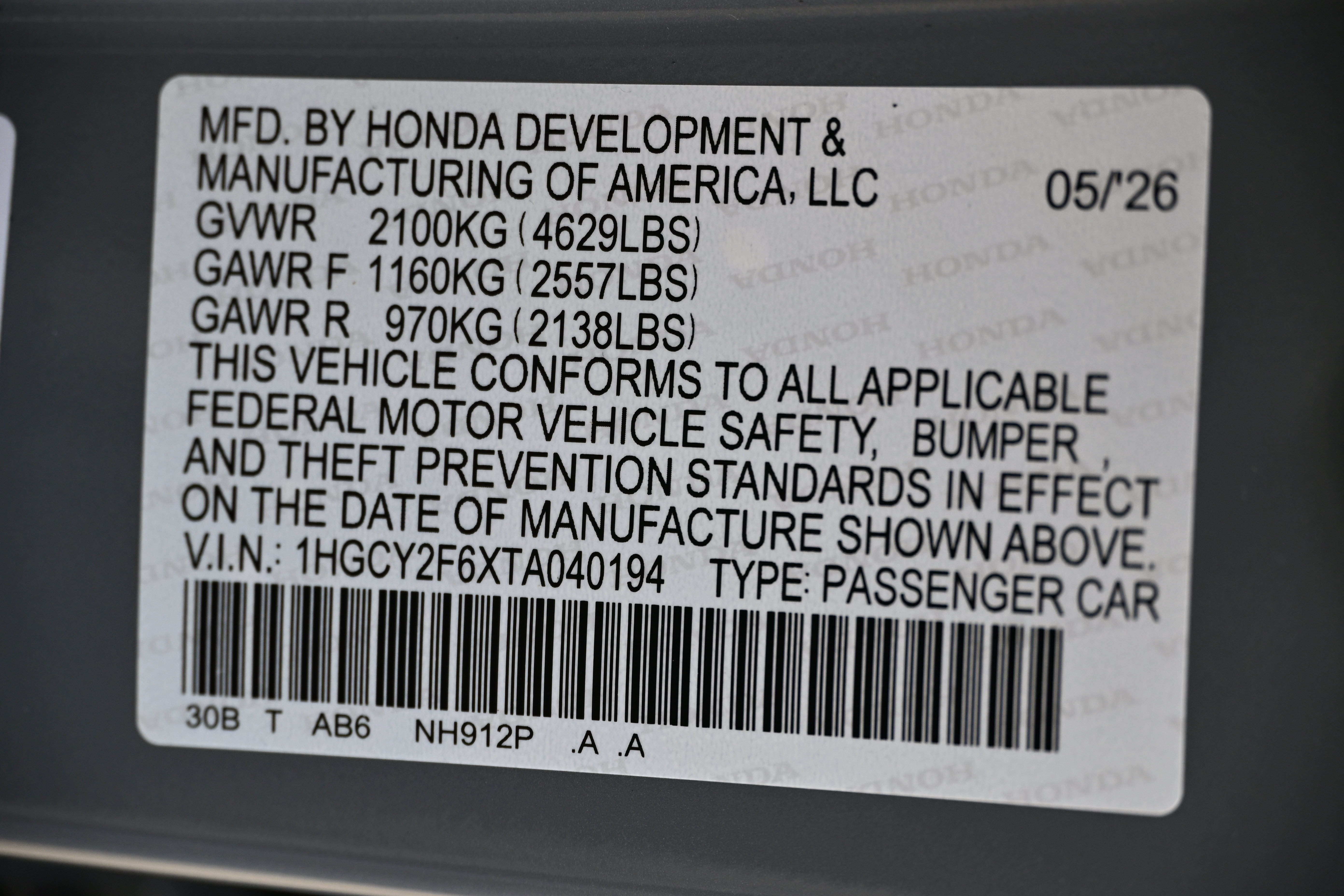 New 2026 Honda Accord EX-L image 18