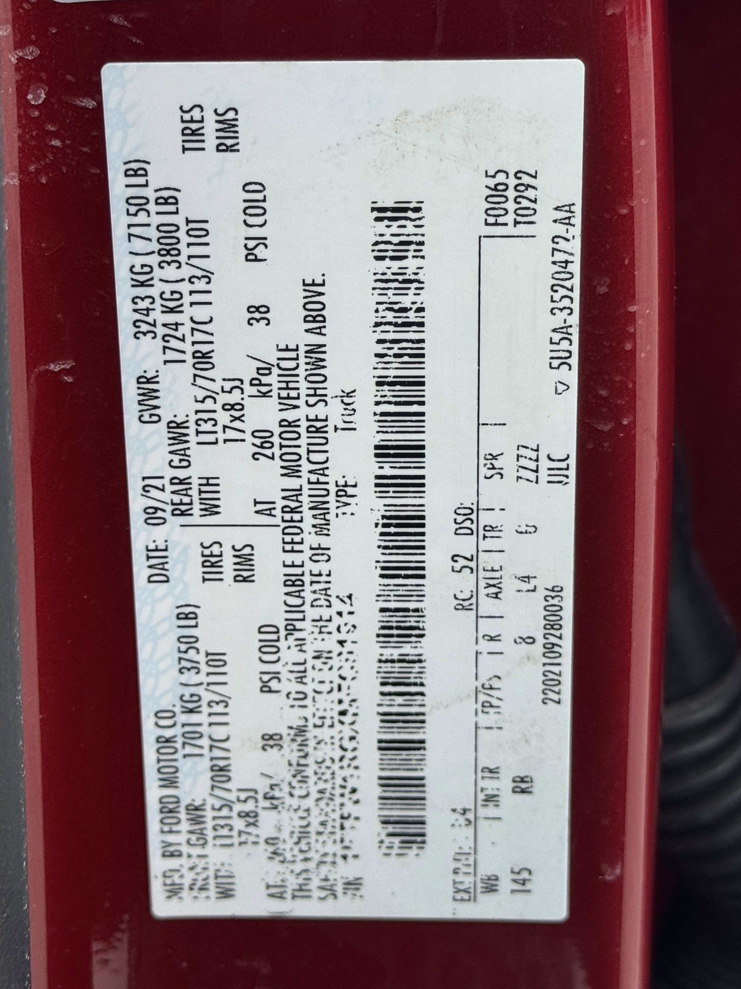 Used 2021 Ford F150 Raptor w/ Equipment Group 801A High AWD/4WD image 33