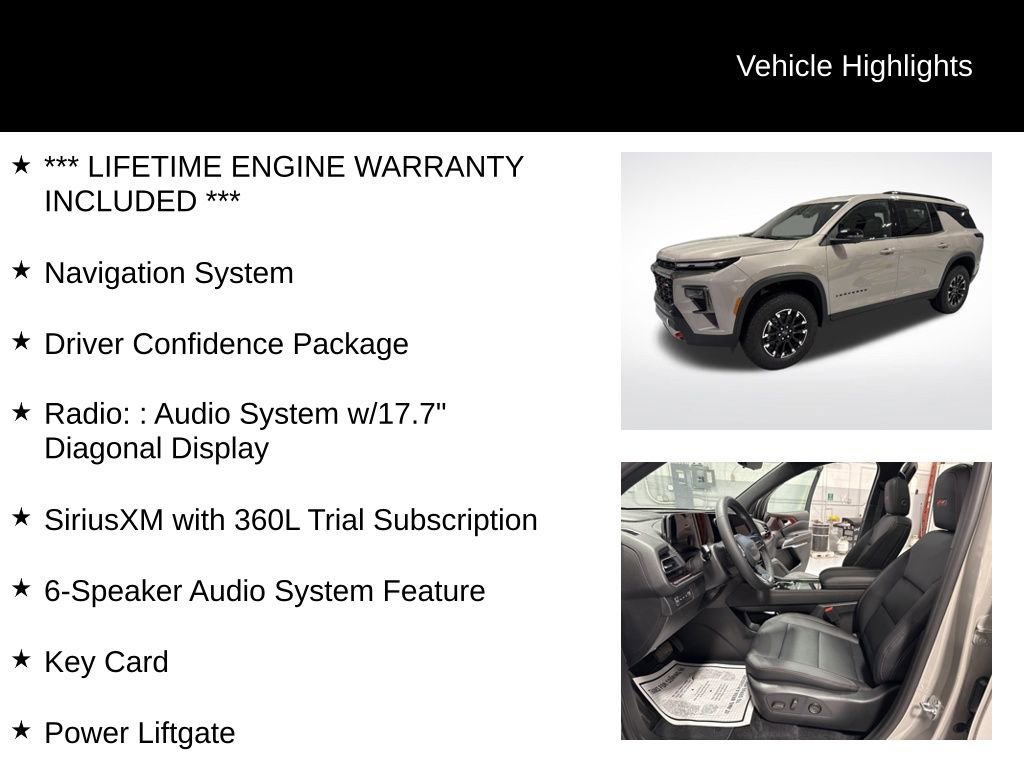 New 2026 Chevrolet Traverse Z71 w/ Driver Confidence Package image 2