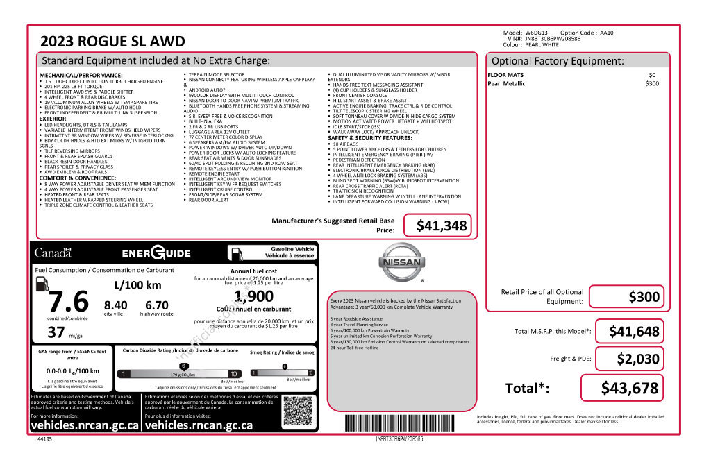 Used 2023 Nissan Rogue SL AWD/4WD image 6