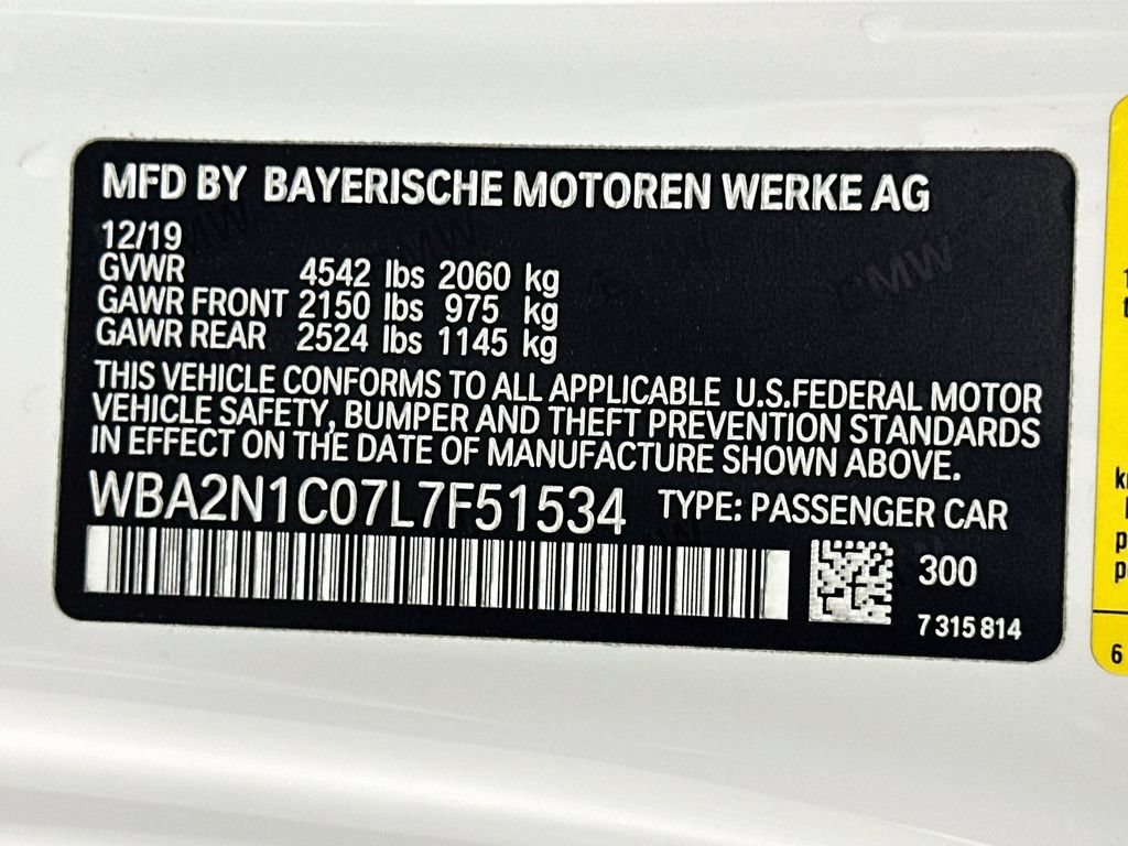 Used 2020 BMW M240i Convertible w/ Premium Package RWD image 31