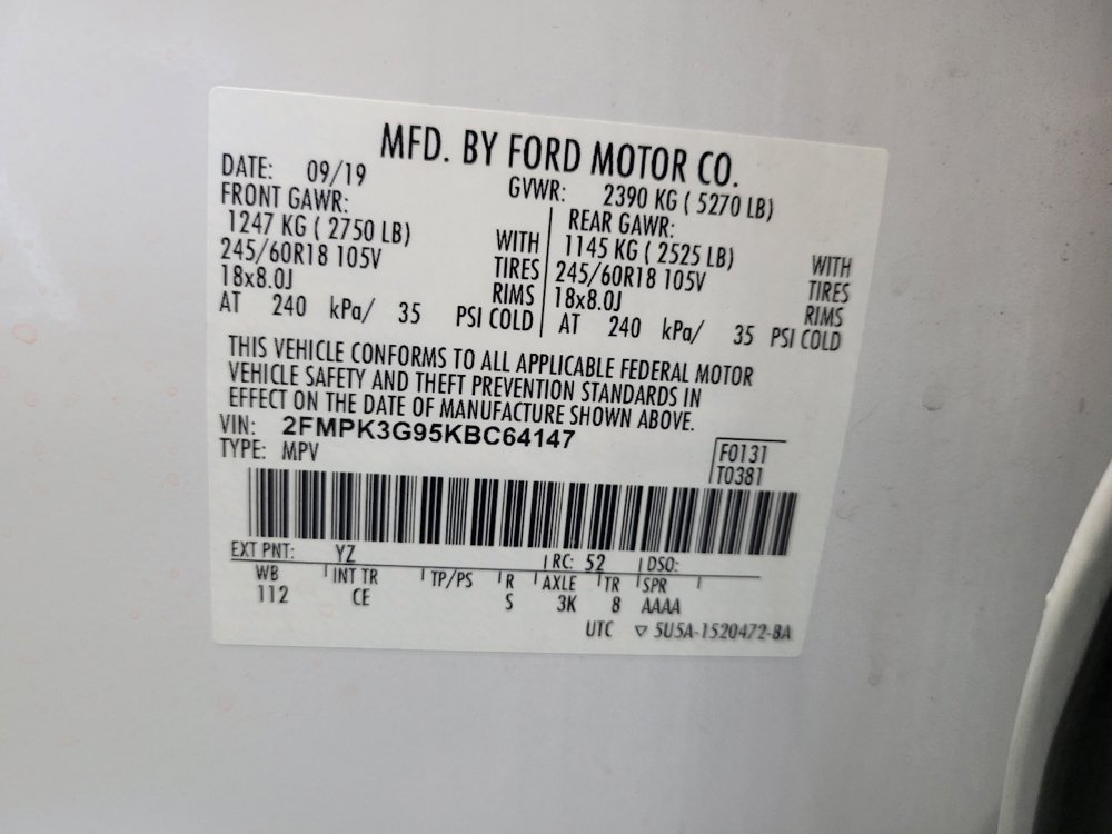 Used 2019 Ford Edge SE w/ SE Fleet Driver's Package FWD image 33