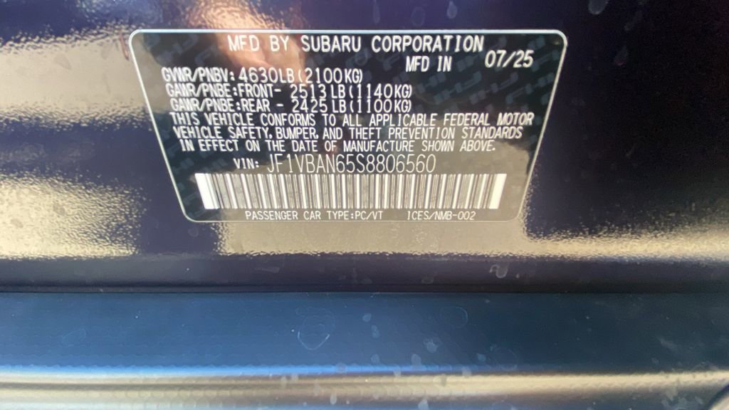 New 2025 Subaru WRX Limited image 32