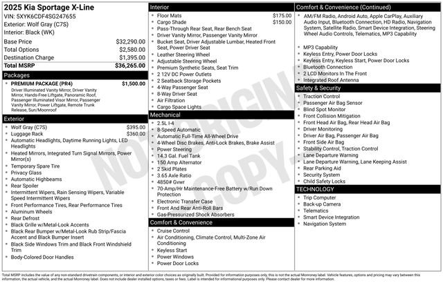 Certified 2025 Kia Sportage X-Line w/ Premium Package AWD/4WD image 40