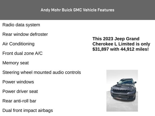 Used 2023 Jeep Grand Cherokee L Limited w/ Black Appearance Package image 8