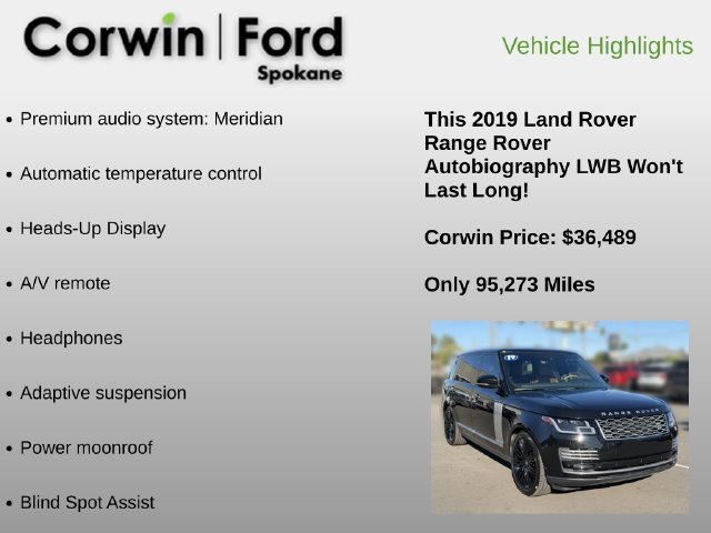 Used 2019 Land Rover Range Rover Long Wheelbase Autobiography AWD/4WD image 6