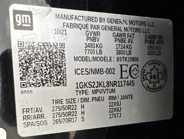 Used 2022 GMC Yukon XL Denali w/ Advanced Technology Package image 64