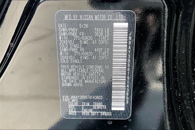 New 2026 Nissan Armada SL w/ Captain's Chari Seat Package AWD/4WD image 8