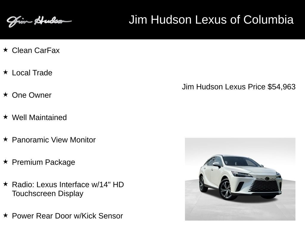 Certified 2025 Lexus RX 350 Premium w/ Accessory Package (Z1) FWD image 4