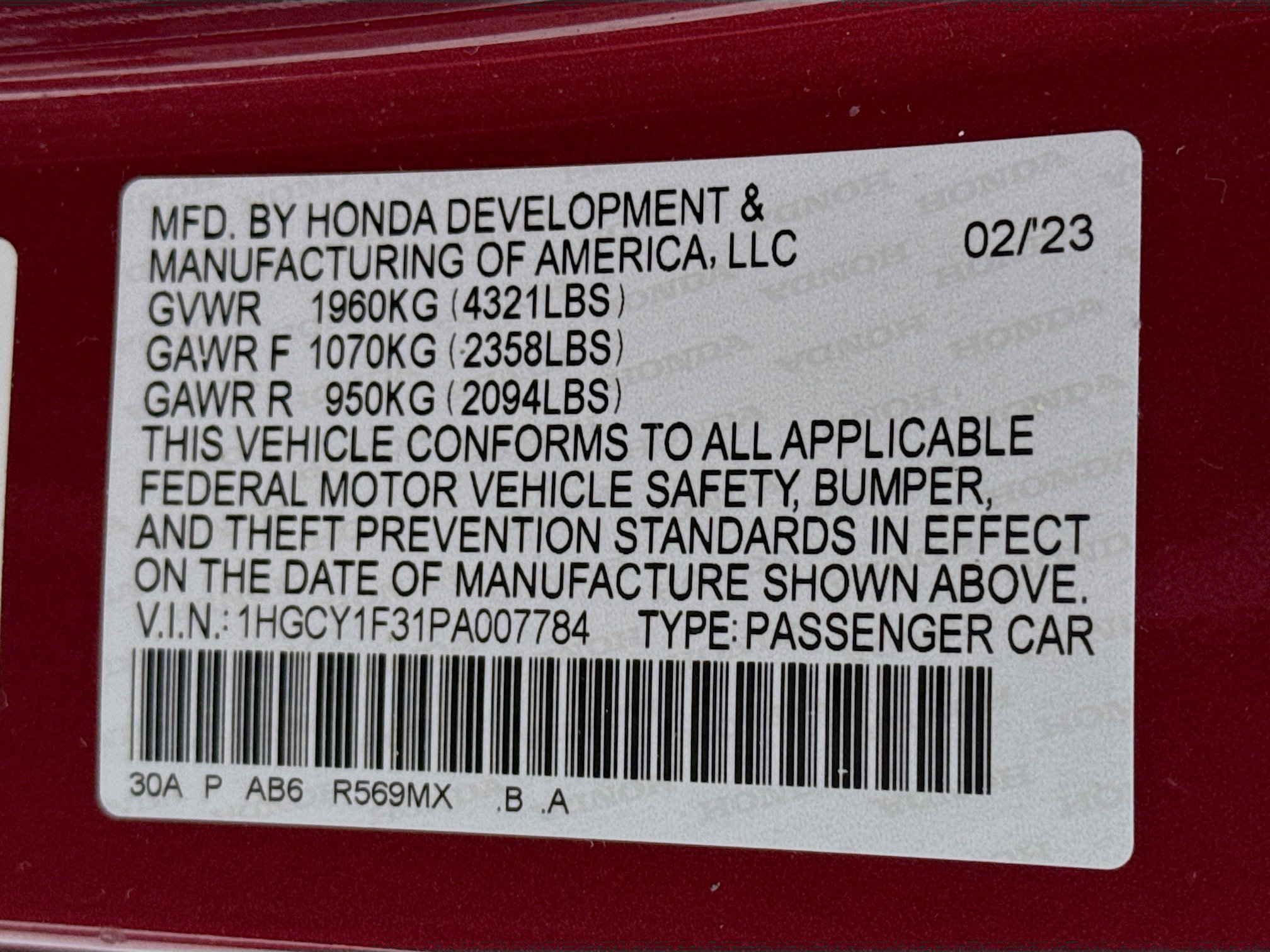 Certified 2023 Honda Accord EX image 31