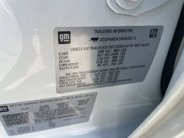 Used 2022 Chevrolet Silverado 1500 Custom image 33