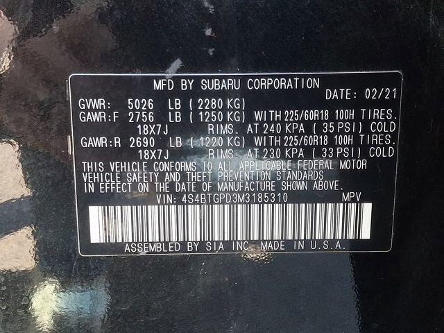 Used 2021 Subaru Outback Touring XT AWD/4WD image 27