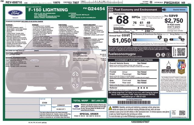 Used 2023 Ford F150 Lightning XLT image 43
