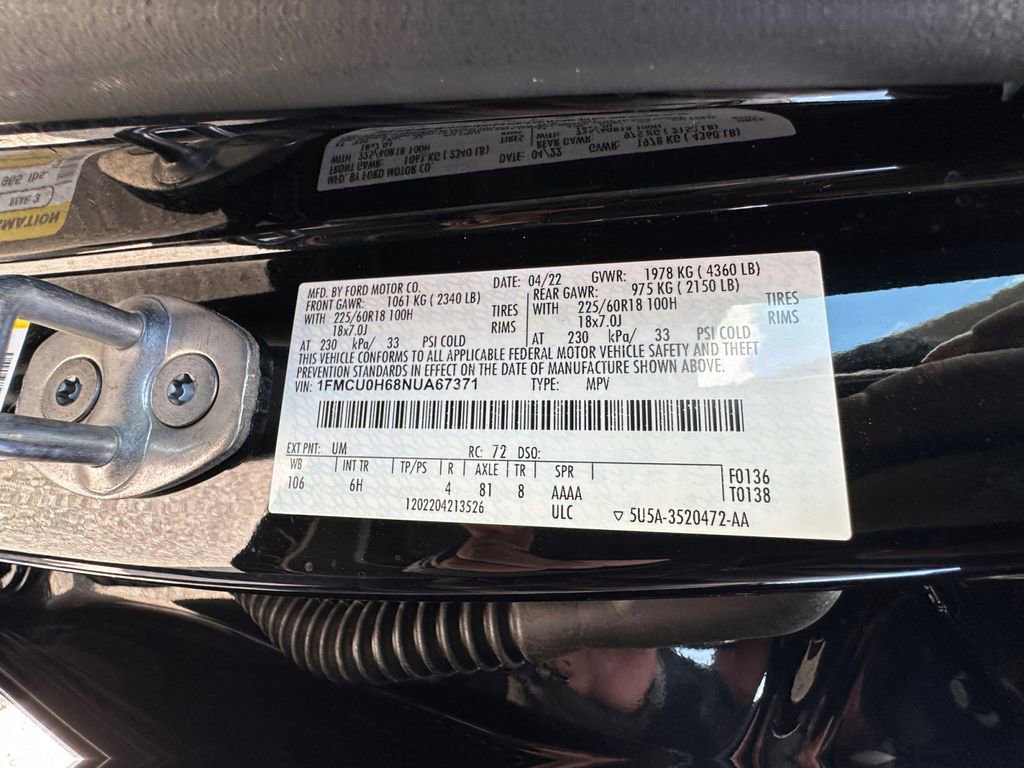 Used 2022 Ford Escape SEL image 17