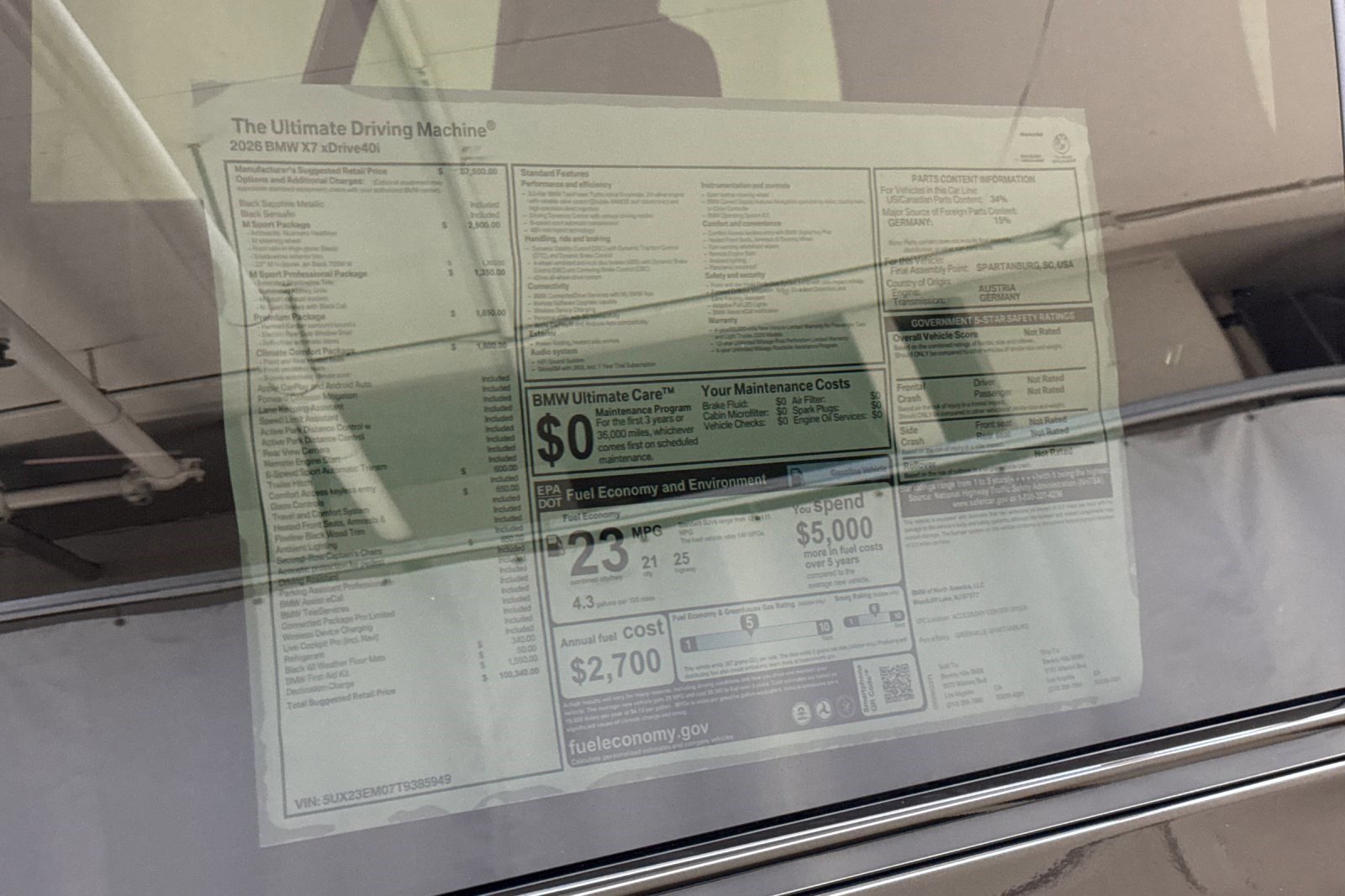 New 2026 BMW X7 xDrive40i w/ M Sport Package image 31