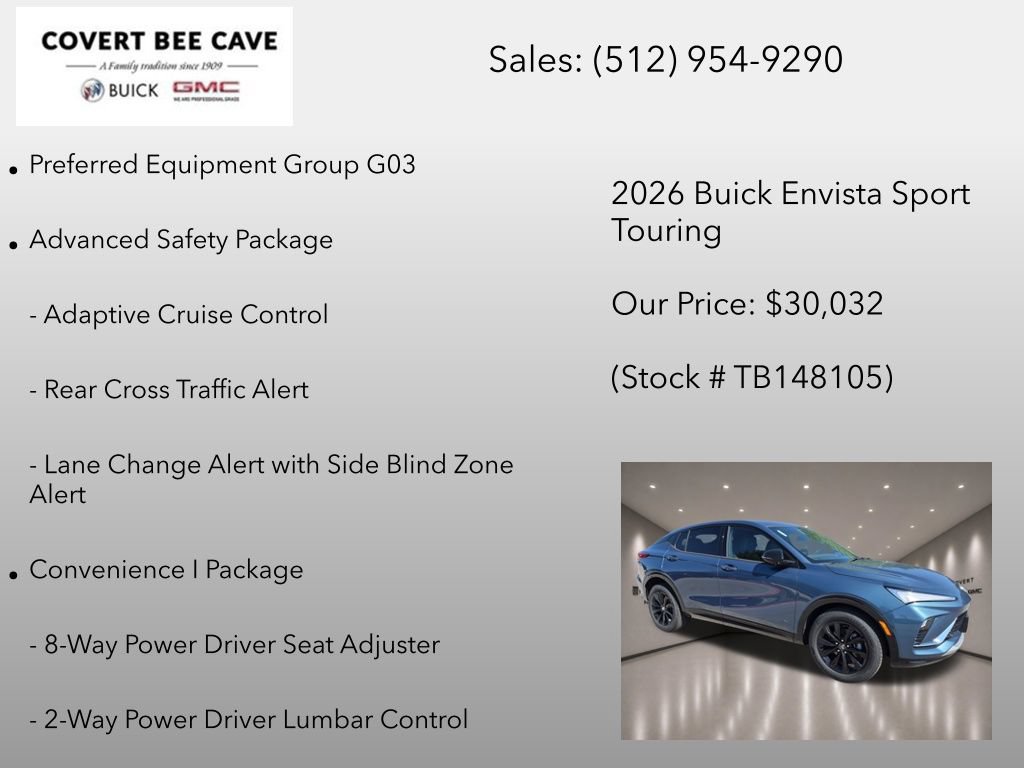 New 2026 Buick Envista Sport Touring w/ Convenience I Package FWD image 6