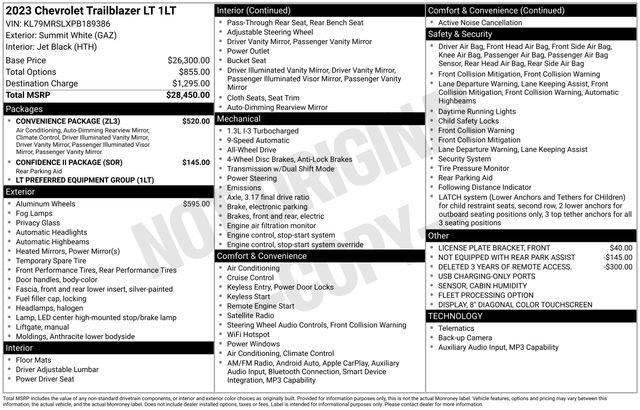 Used 2023 Chevrolet TrailBlazer LT w/ Convenience Package image 47