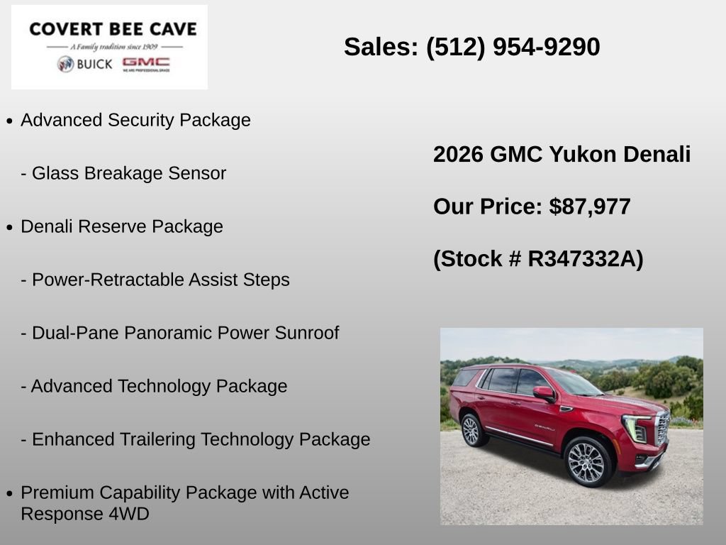 Used 2026 GMC Yukon Denali w/ Denali Reserve Package AWD/4WD image 30