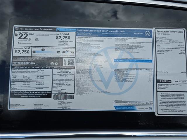 New 2026 Volkswagen Atlas Cross Sport SEL Premium R-Line image 17