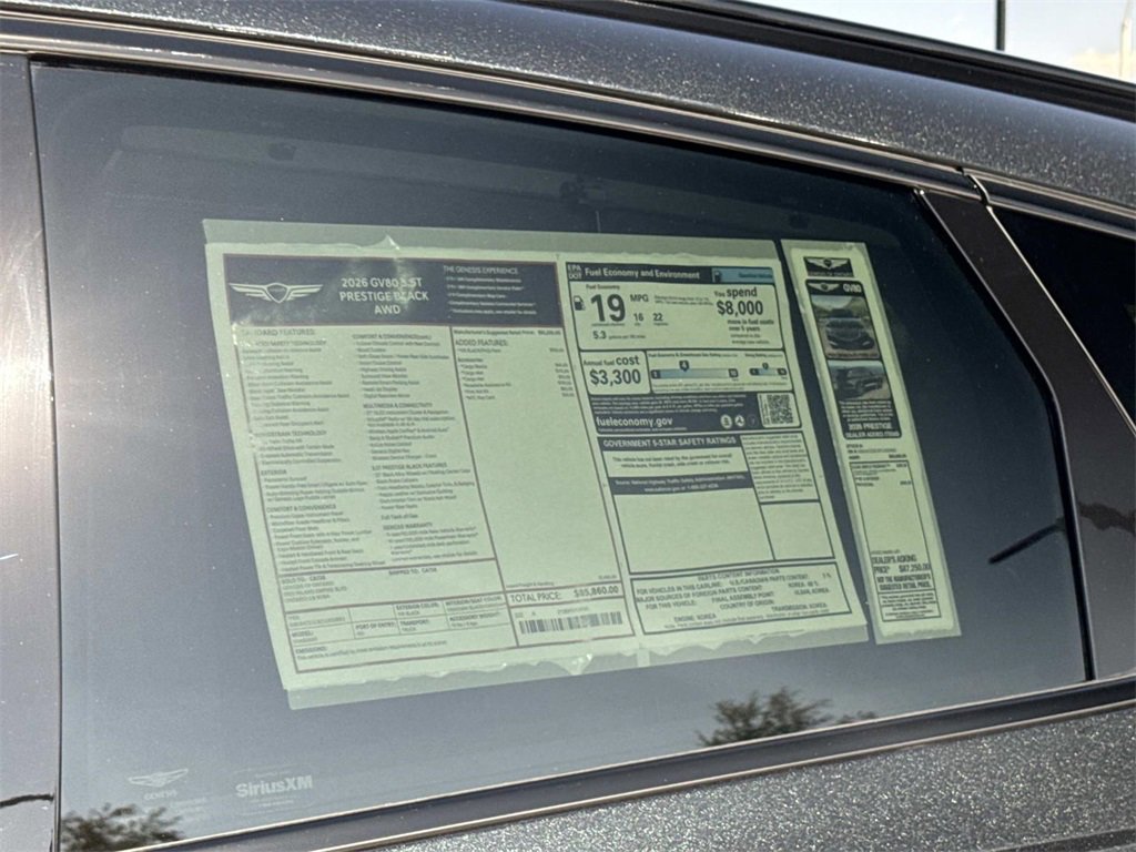 New 2026 Genesis GV80 3.5T Prestige image 17