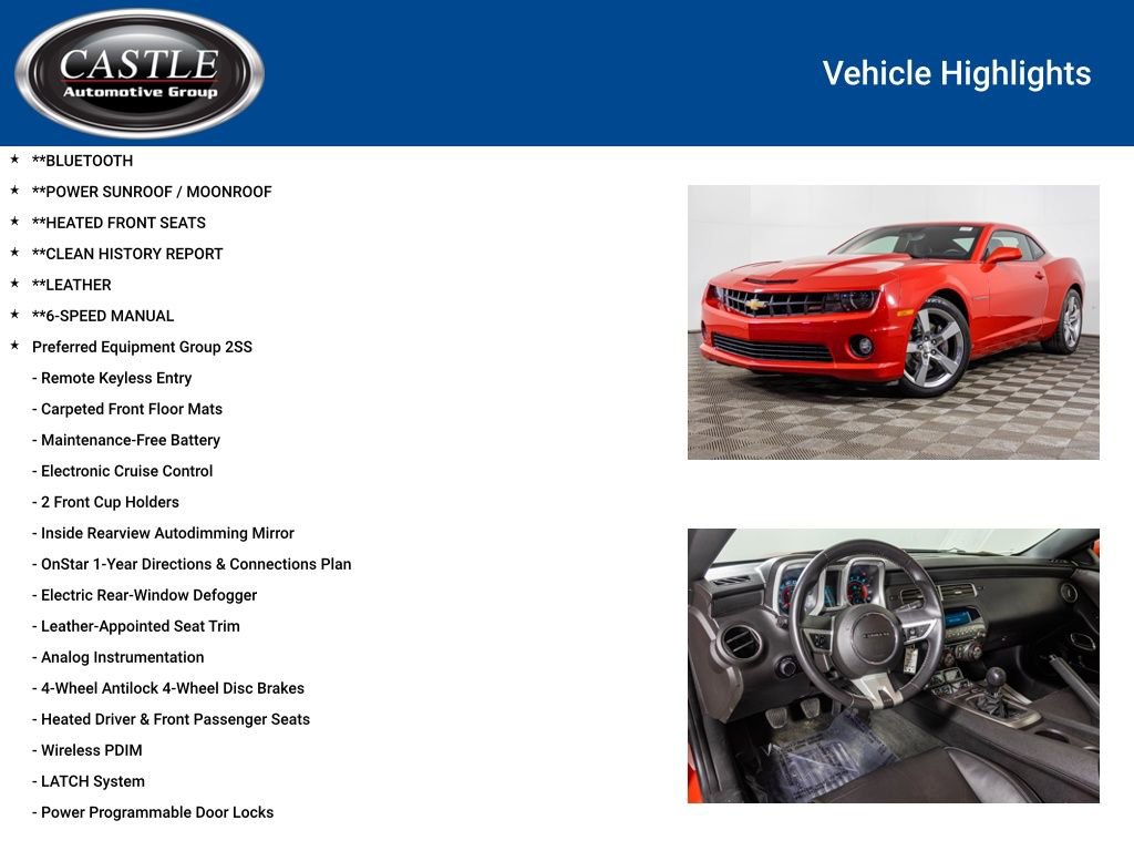 Used 2010 Chevrolet Camaro SS w/ LPO, Ground Effects Package image 3