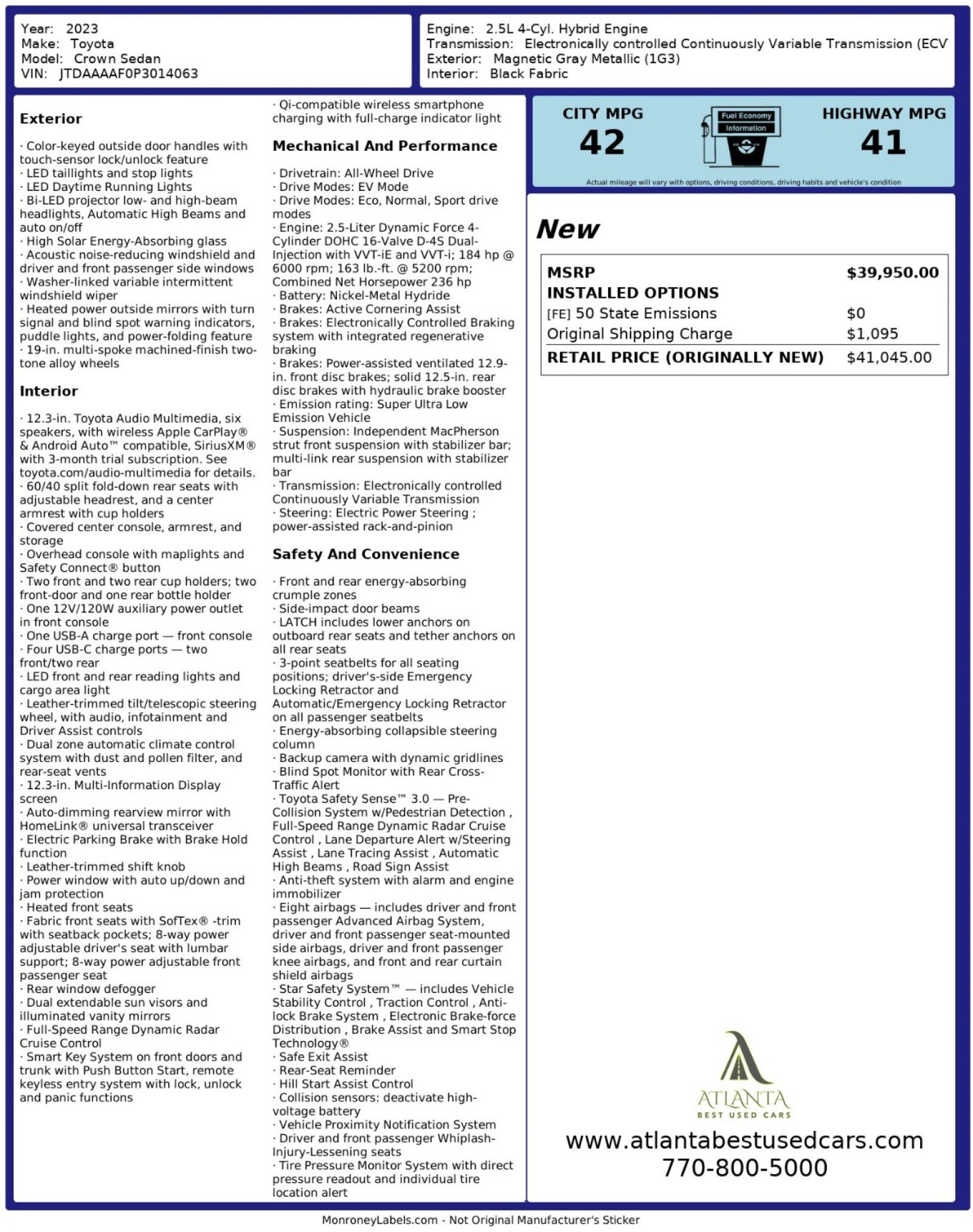 Used 2023 Toyota Crown XLE image 54