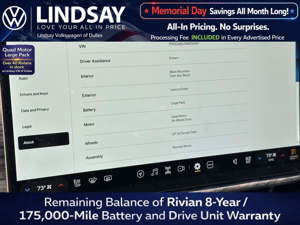 Used 2022 Rivian R1S Launch Edition AWD/4WD image 26