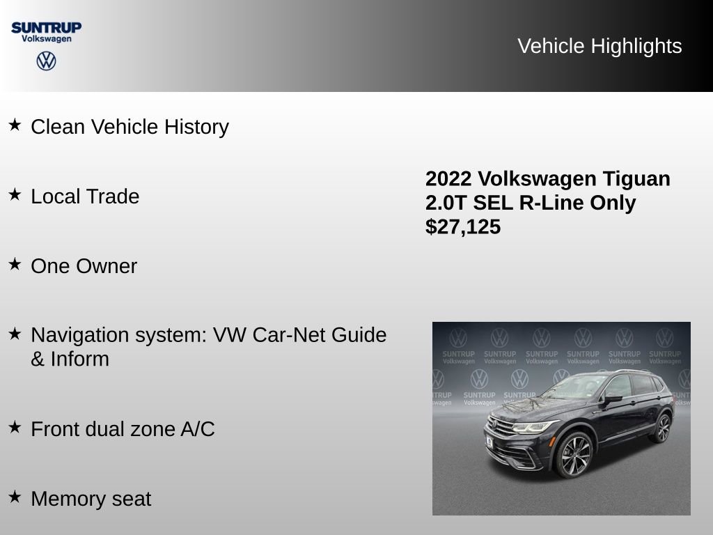 Used 2022 Volkswagen Tiguan SEL R-Line image 7
