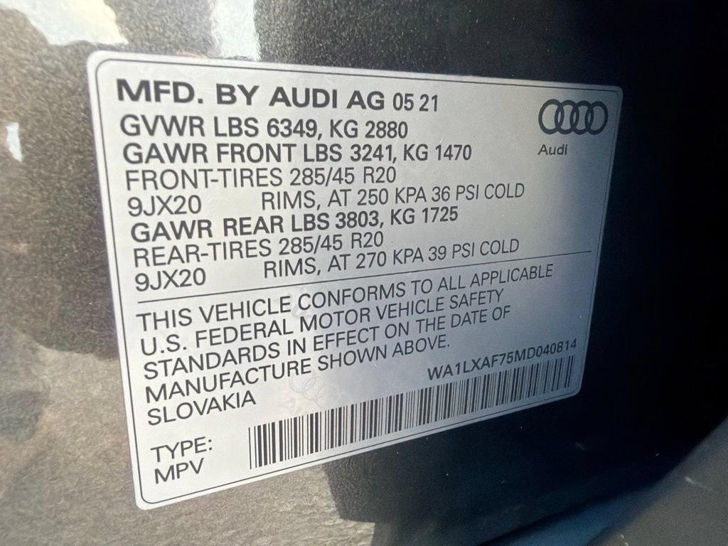 Used 2021 Audi Q7 3.0T Premium Plus w/ Premium Plus Package AWD/4WD image 44