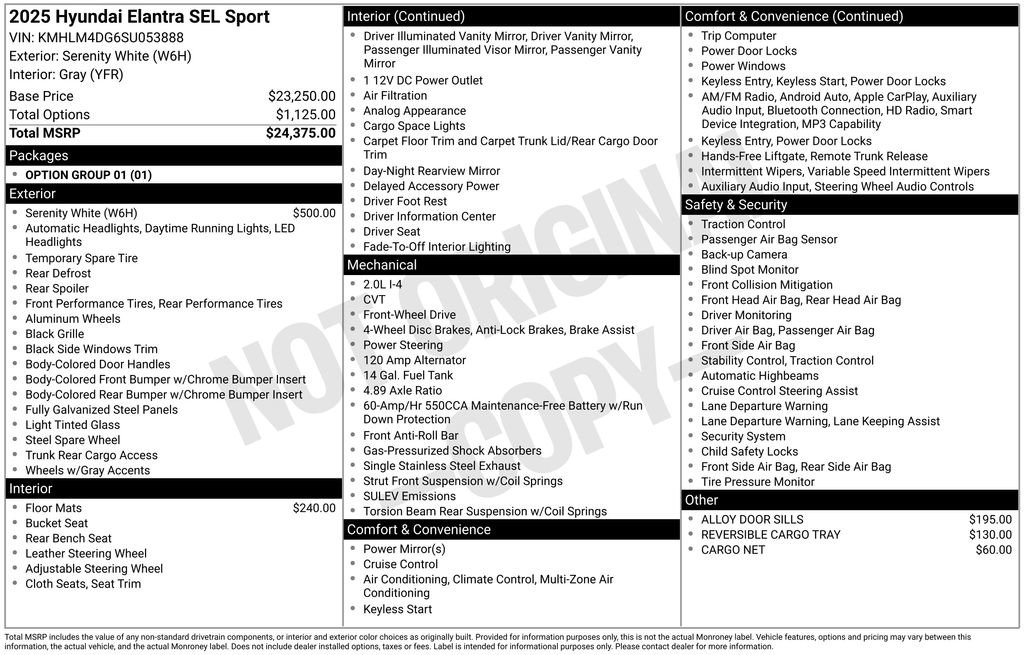 New 2025 Hyundai Elantra Sport image 34