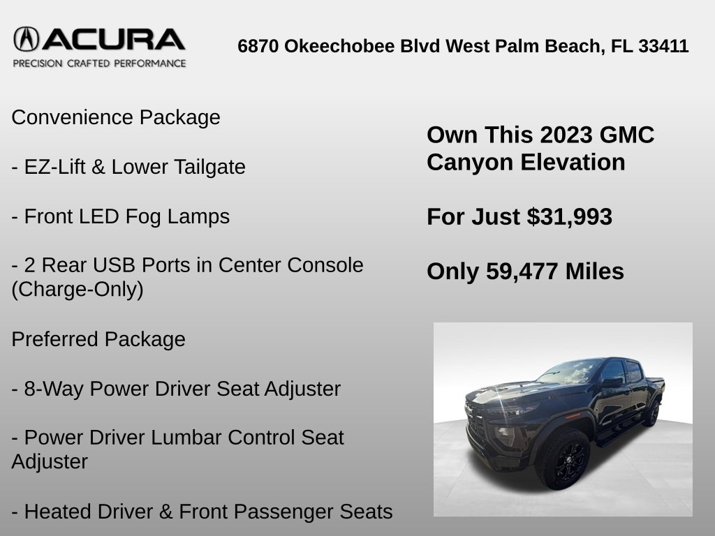 Used 2023 GMC Canyon Elevation w/ Convenience Package AWD/4WD image 18