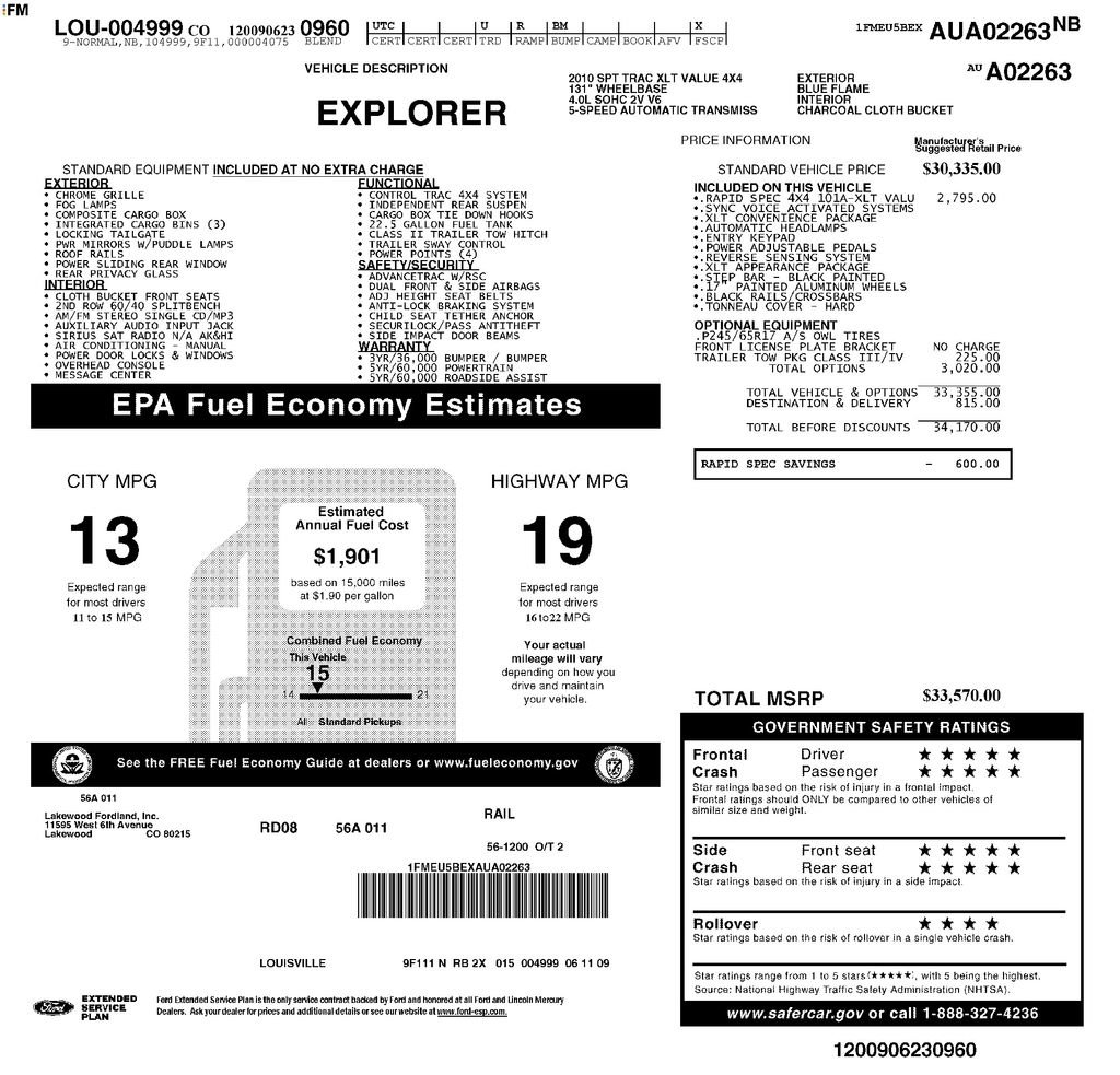 Used 2010 Ford Explorer Sport Trac XLT AWD/4WD image 35