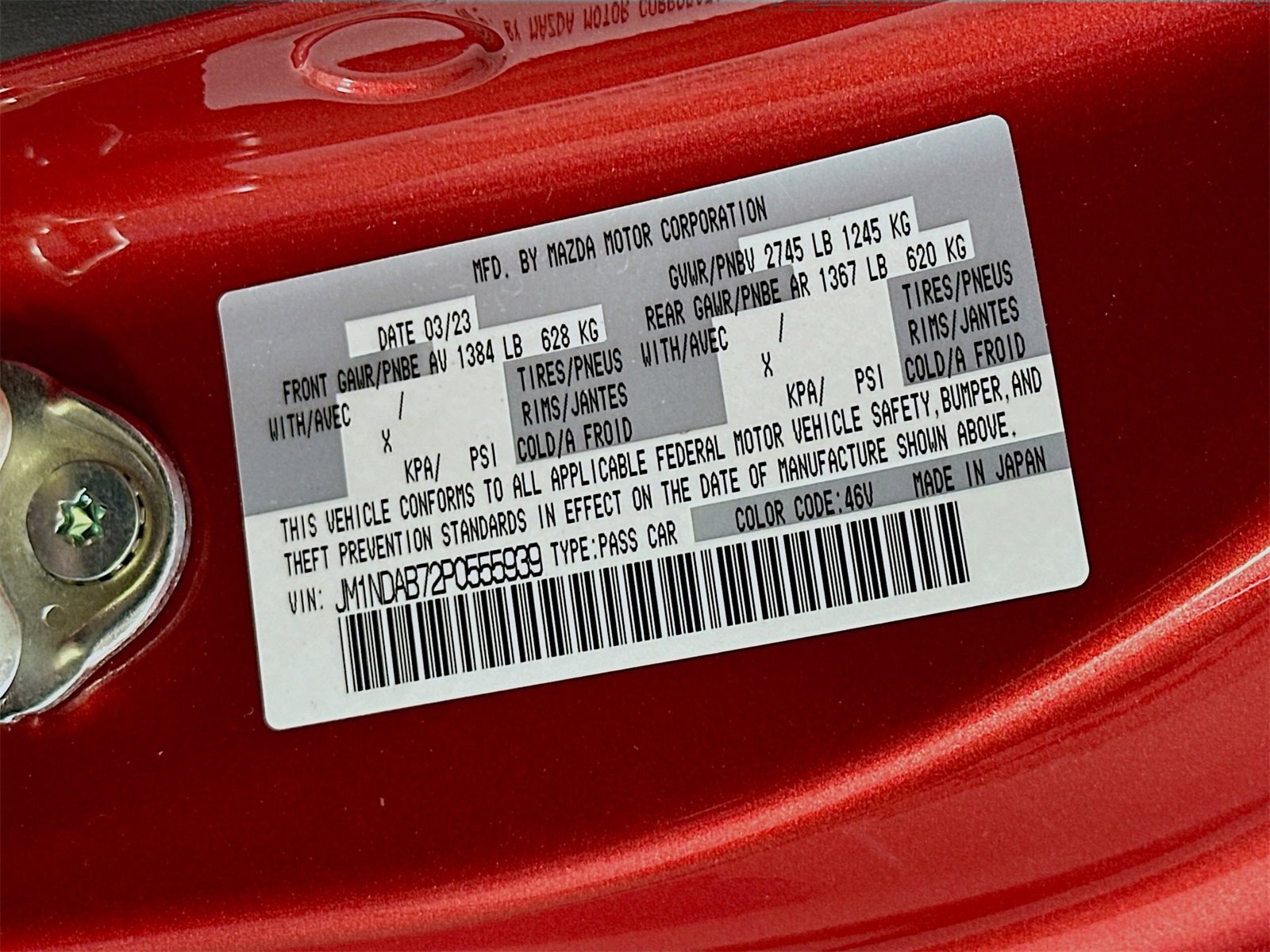 Certified 2023 MAZDA MX-5 Miata Sport w/ Appearance Package image 28