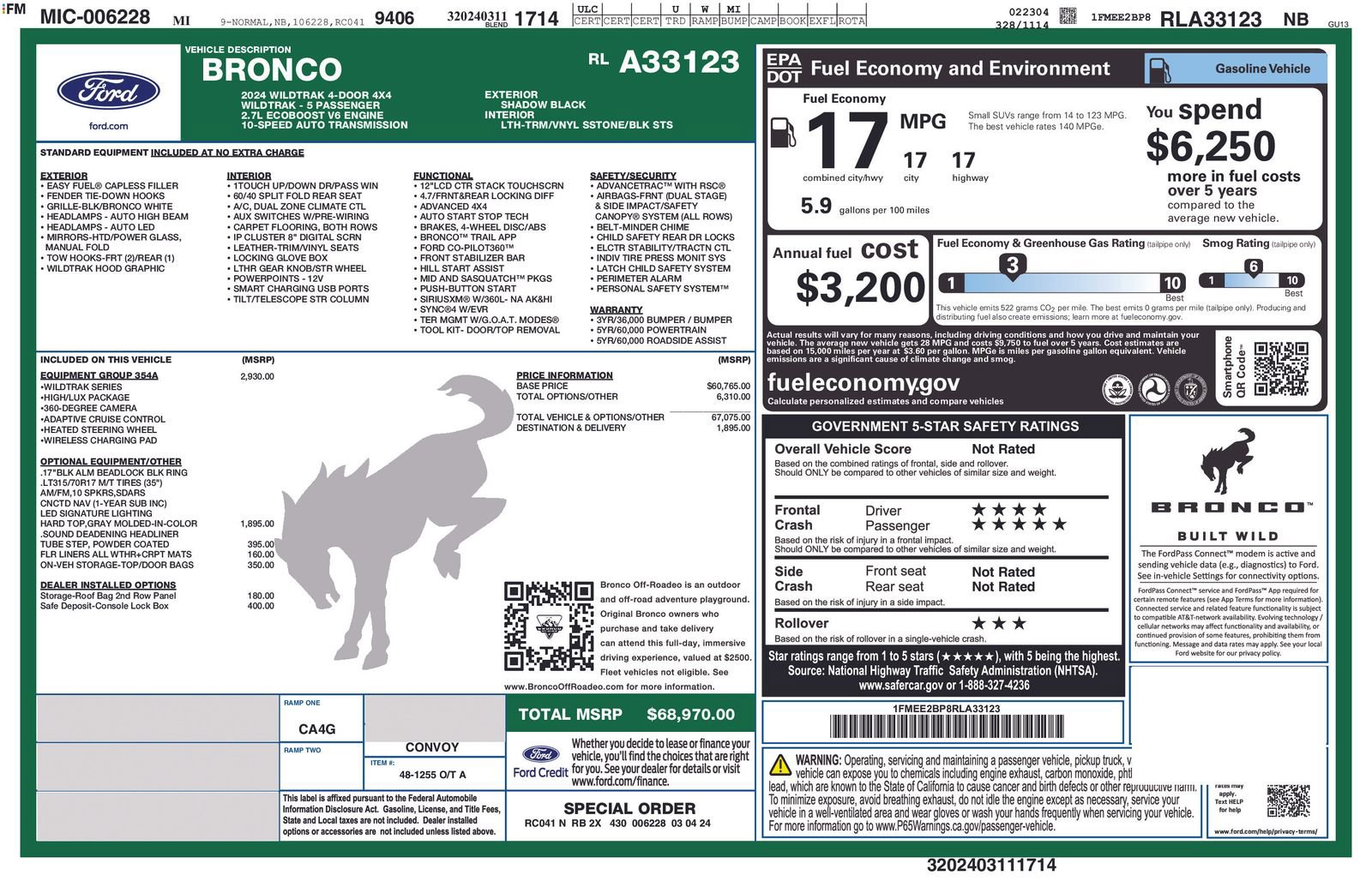 Certified 2024 Ford Bronco Wildtrak image 4