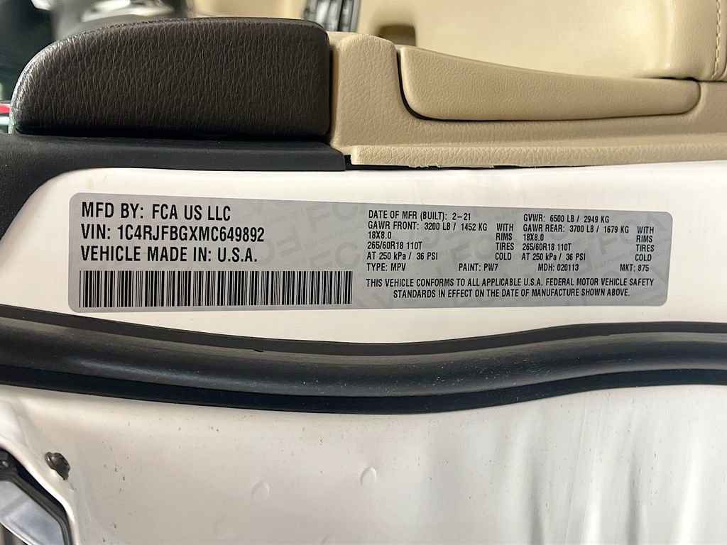 Used 2021 Jeep Grand Cherokee Limited image 33