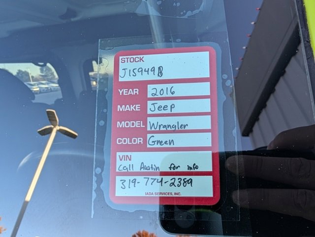 Used 2016 Jeep Wrangler Sport w/ Quick Order Package 23S image 30