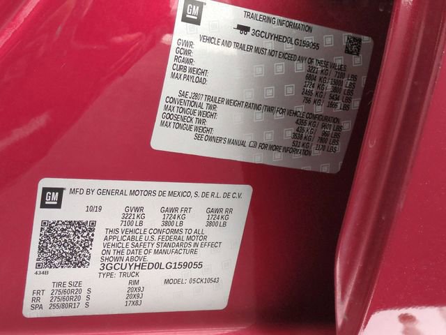 Certified 2020 Chevrolet Silverado 1500 High Country w/ Technology Package AWD/4WD image 36