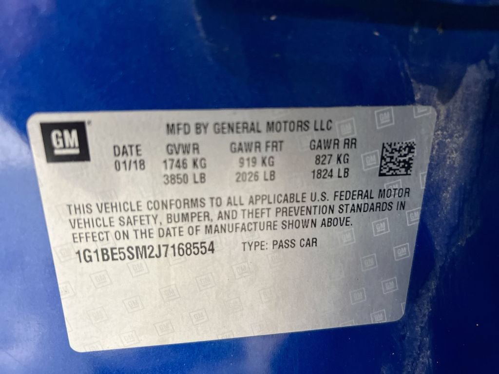 Used 2018 Chevrolet Cruze LT w/ RS Package FWD image 26