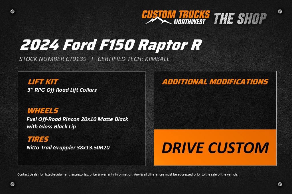 Used 2024 Ford F150 Raptor w/ Equipment Group 803A Raptor R image 2