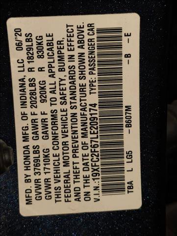 Used 2020 Honda Civic LX image 19