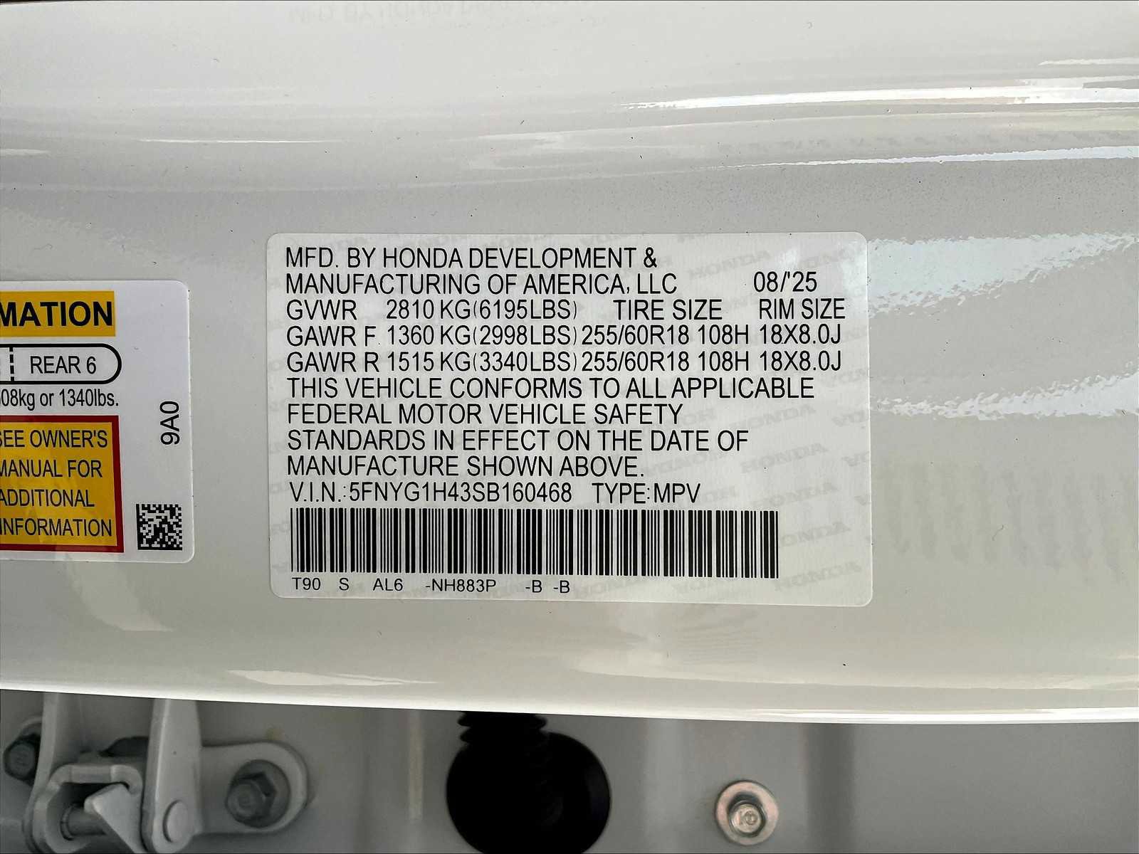 New 2025 Honda Pilot EX-L image 17