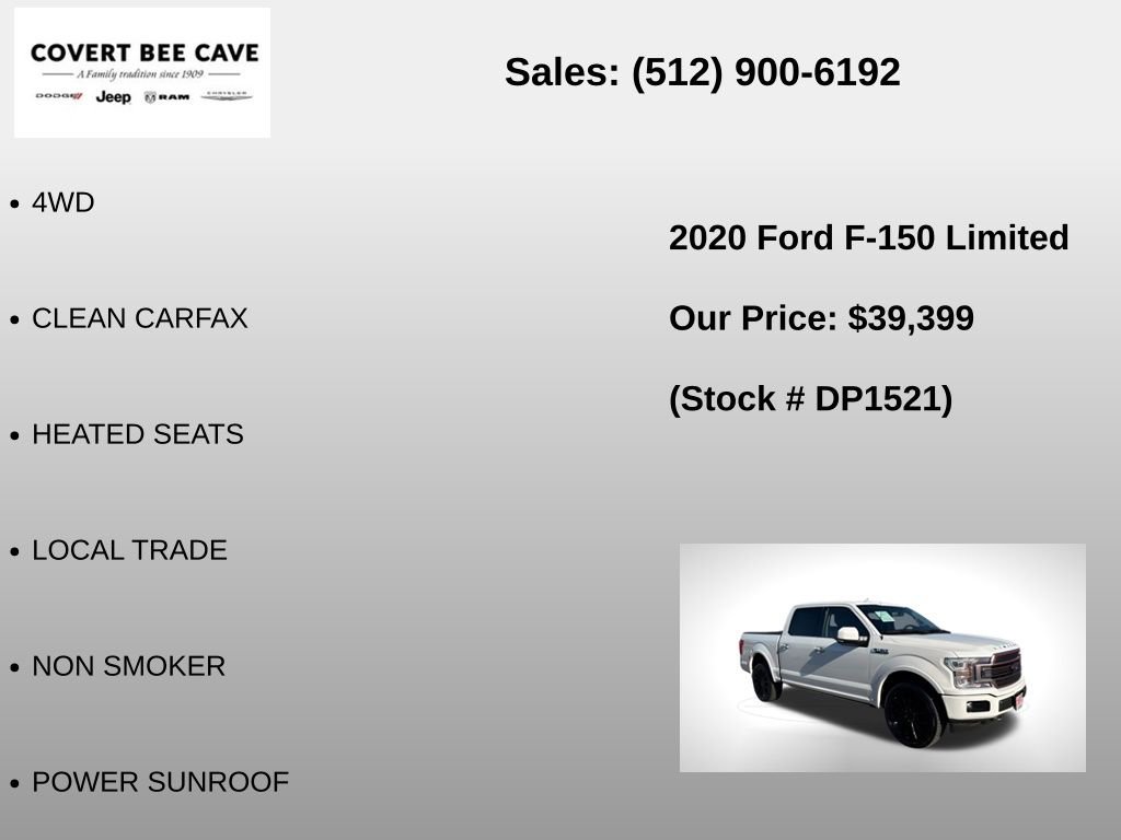 Used 2020 Ford F150 Limited w/ Trailer Tow Package image 6