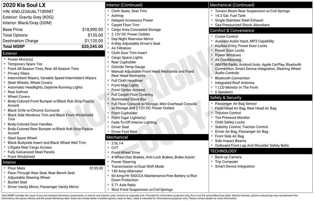 Used 2020 Kia Soul LX image 48