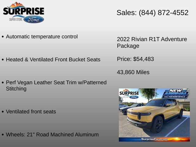 Used 2022 Rivian R1T Adventure AWD/4WD image 12