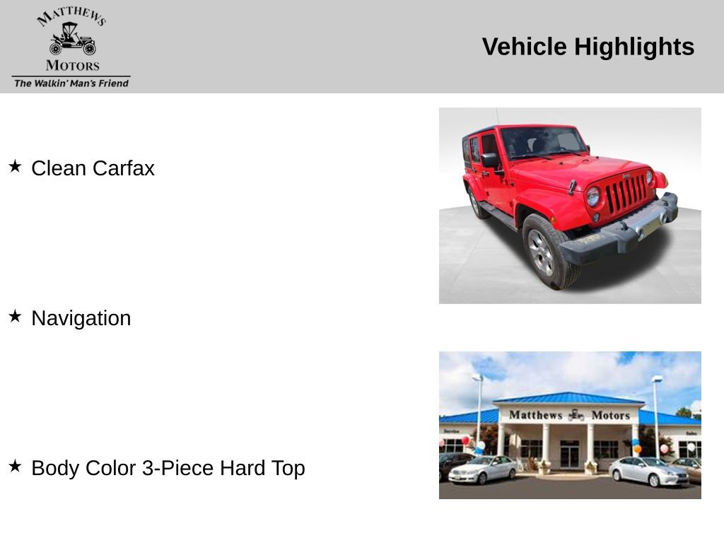 Used 2015 Jeep Wrangler Unlimited Sahara w/ Dual Top Group image 11