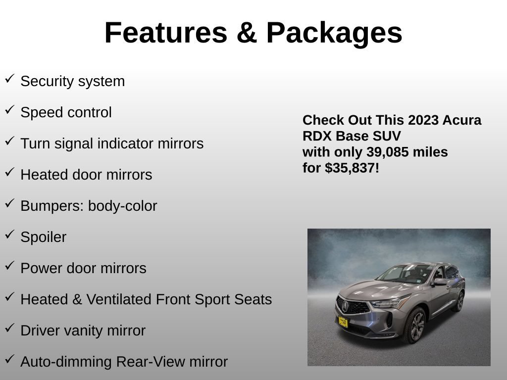Used 2023 Acura RDX w/ Advance Package AWD/4WD image 24