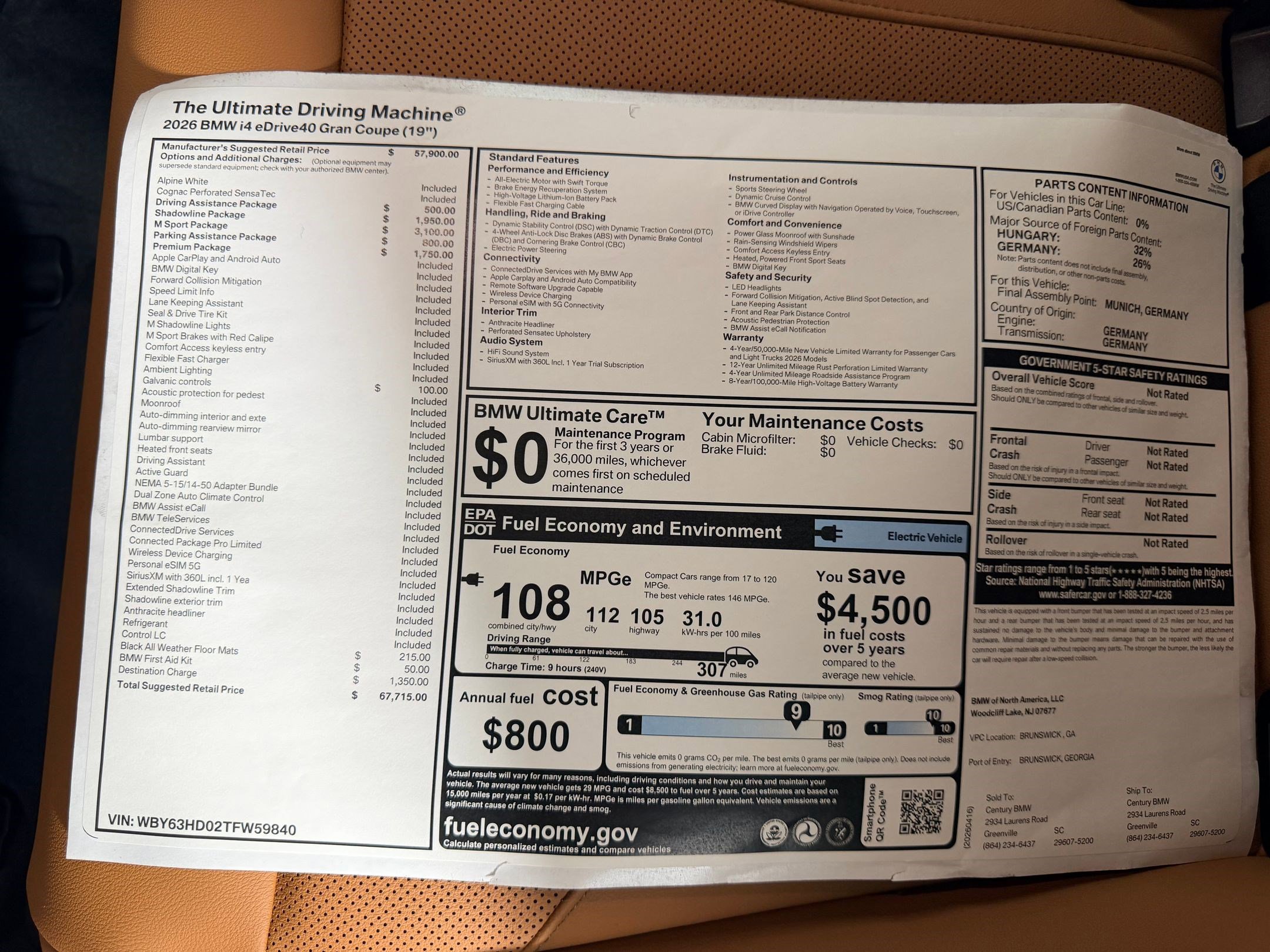 New 2026 BMW i4 eDrive40 RWD image 20