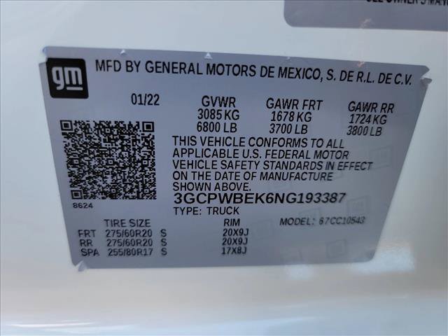 Used 2022 Chevrolet Silverado 1500 Custom RWD image 22